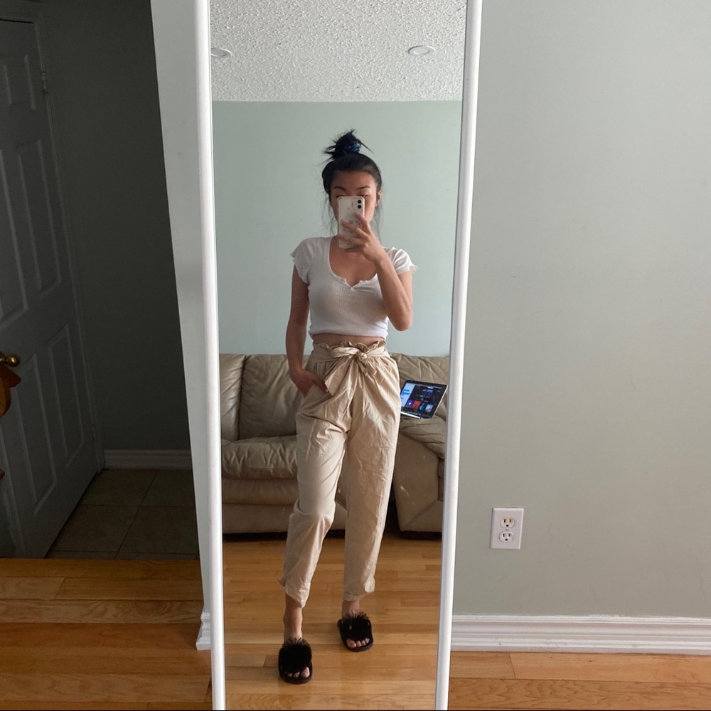 ZARA PAPERBAG TROUSERS